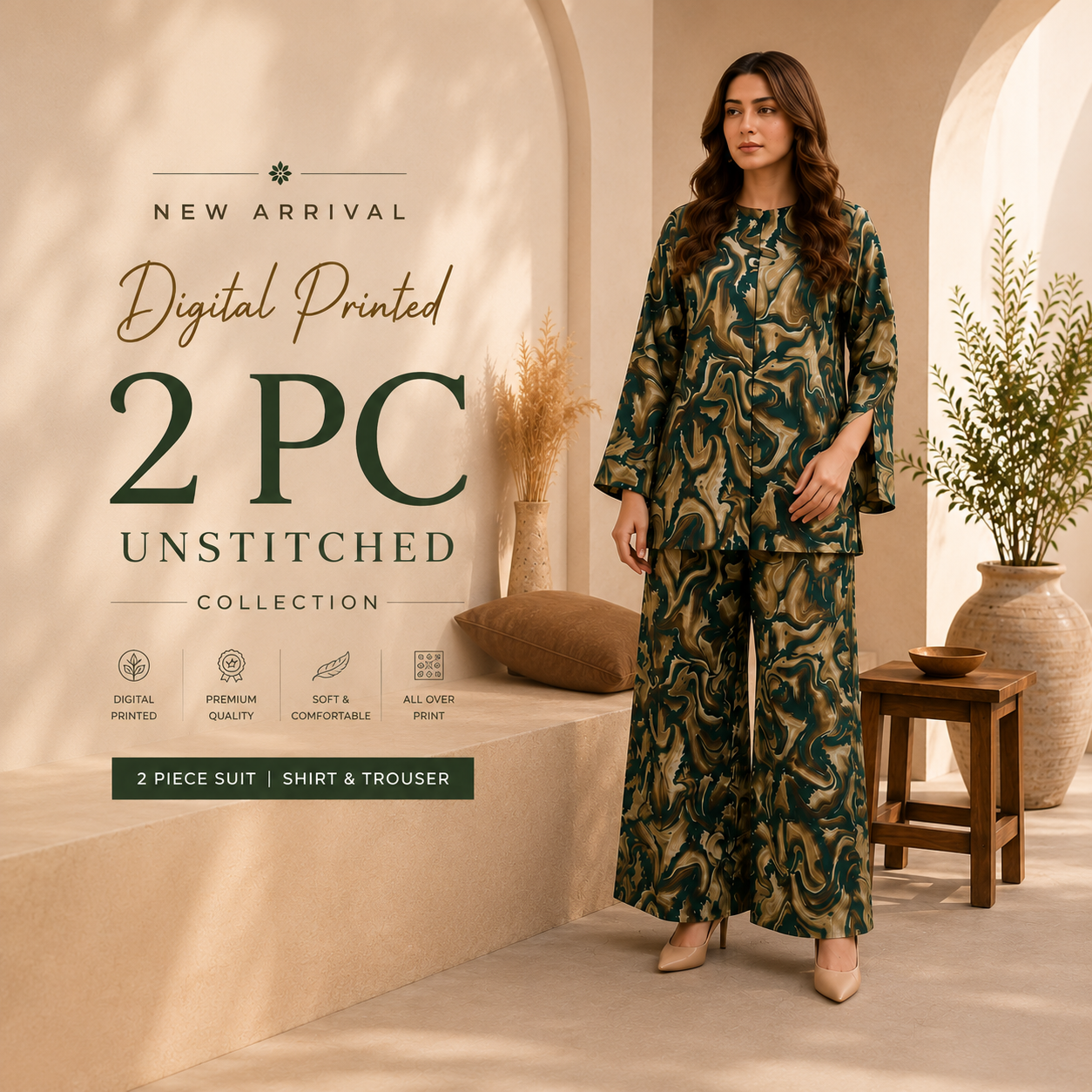 Printed Lawn 2PC