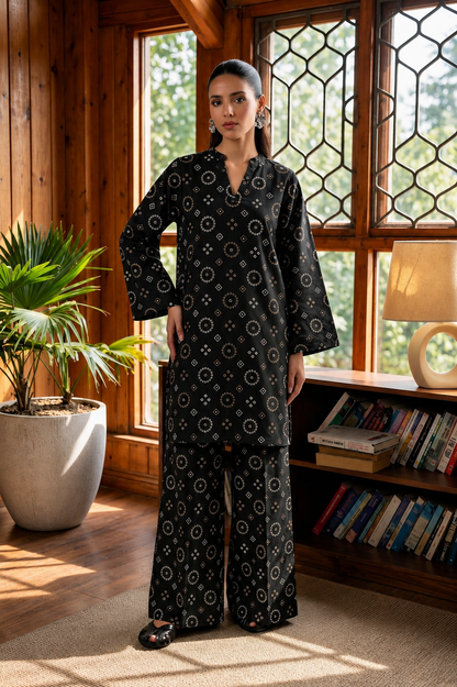 Printed Lawn 2 Pc