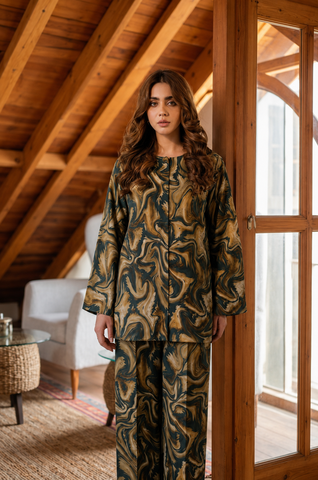 Printed Lawn 2 Pc