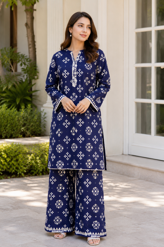 Pollo Cotton 2Pc Unstitched Suit
