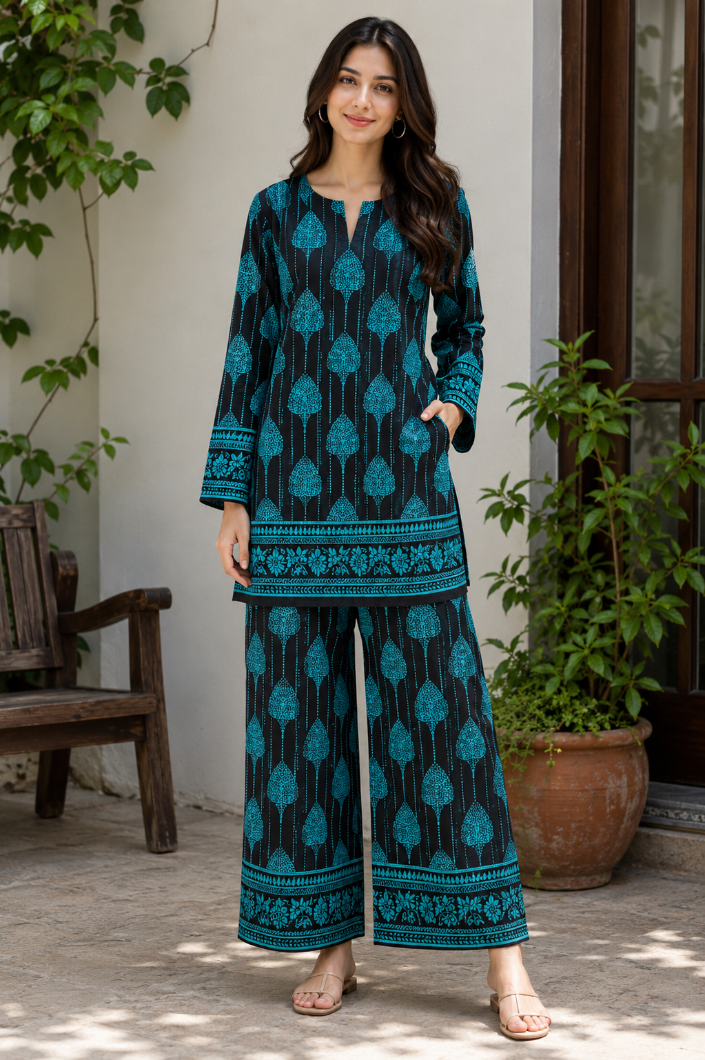 Pollo Cotton 2Pc Unstitched Suit