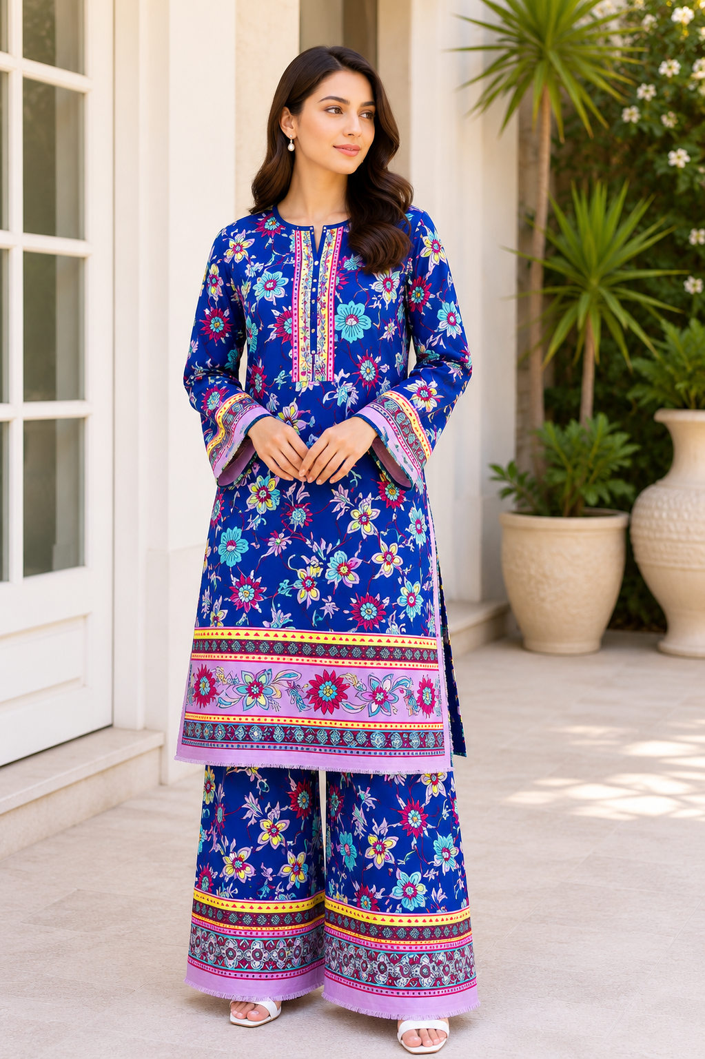 Pollo Cotton 2Pc Unstitched Suit