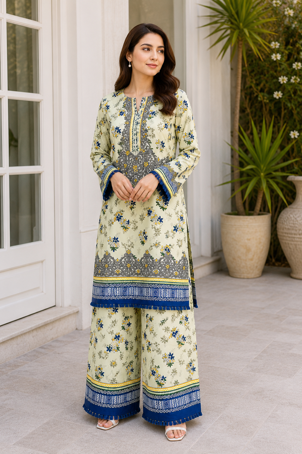 Pollo Cotton 2Pc Unstitched Suit