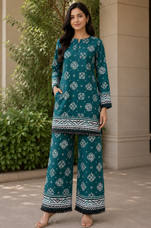 Pollo Cotton 2Pc Unstitched Suit