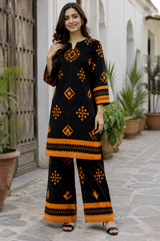 Pollo Cotton 2Pc Unstitched Suit
