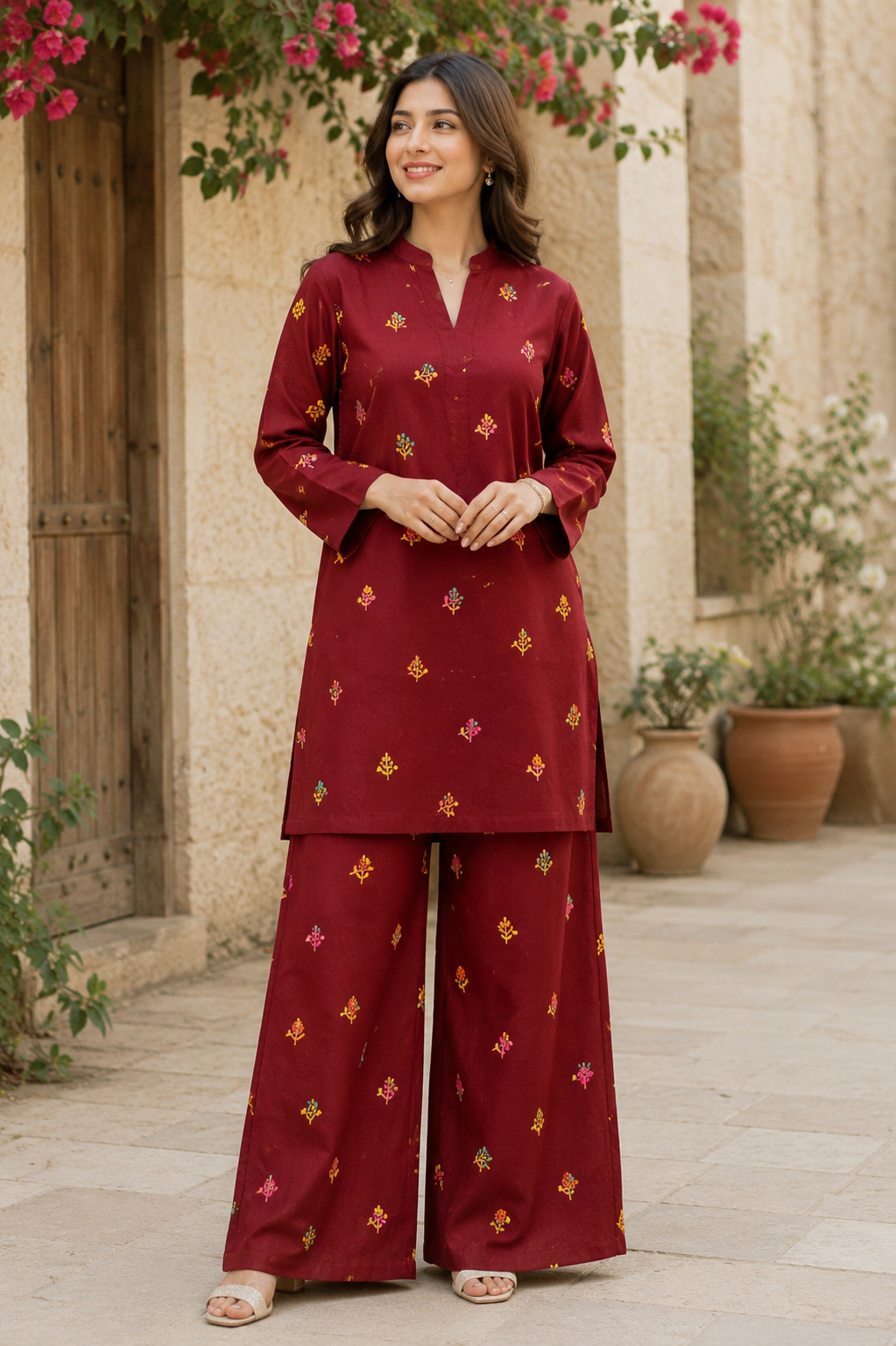 Pollo Cotton 2Pc Unstitched Suit
