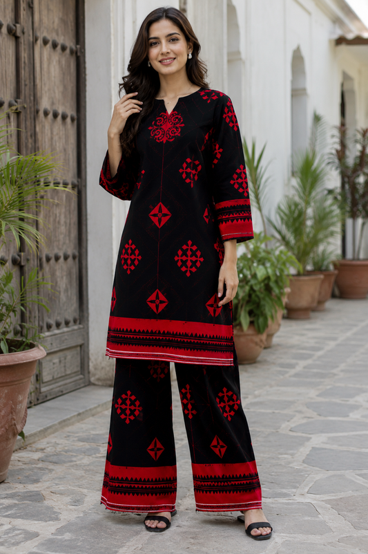Pollo Cotton 2Pc Unstitched Suit
