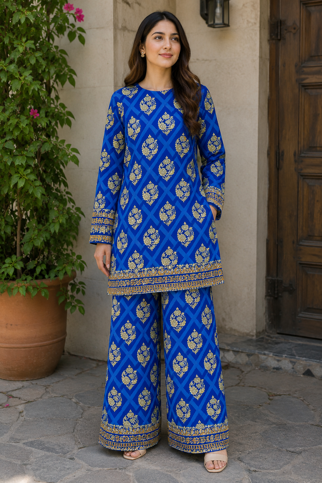 Pollo Cotton 2Pc Unstitched Suit