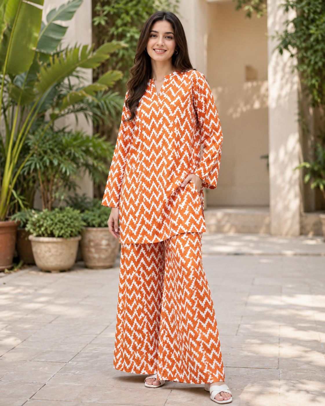 Pollo Cotton 2Pc Unstitched Suit
