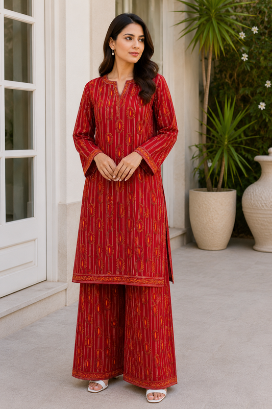 Pollo Cotton 2Pc Unstitched Suit