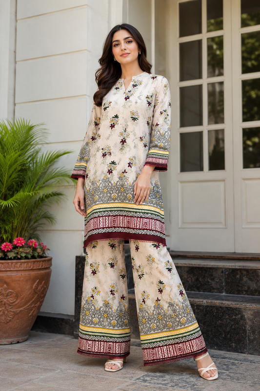 Pollo Cotton 2Pc Unstitched Suit