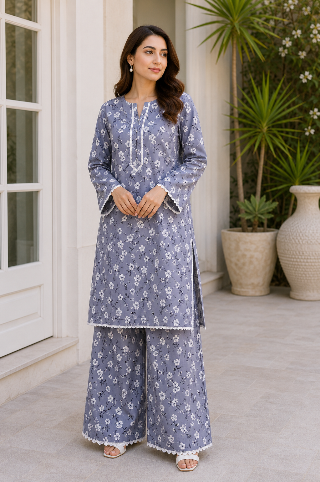 Pollo Cotton 2Pc Unstitched Suit