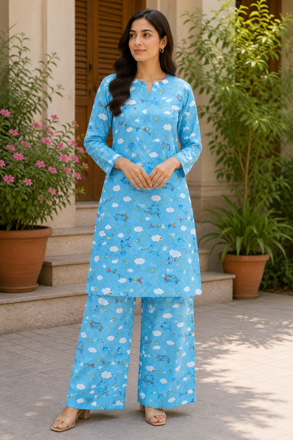 Pollo Cotton 2Pc Unstitched Suit