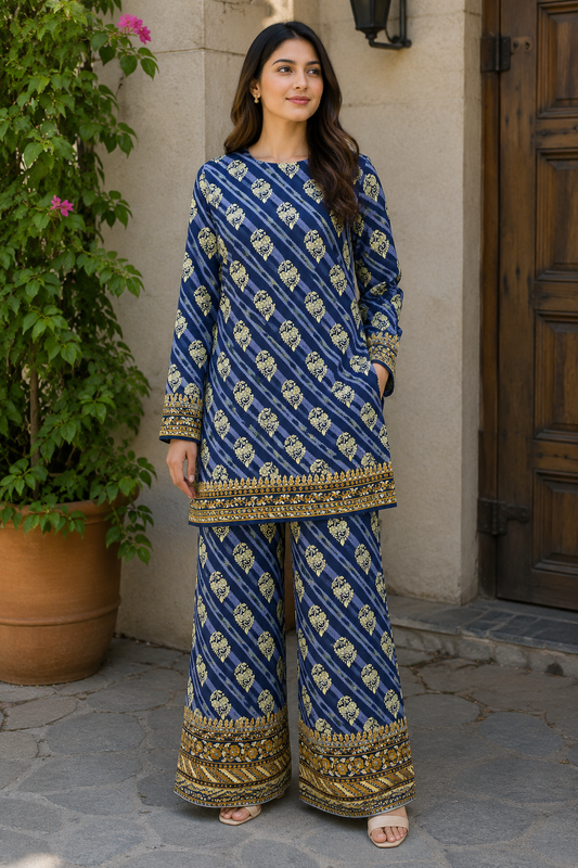 Pollo Cotton 2Pc Unstitched Suit