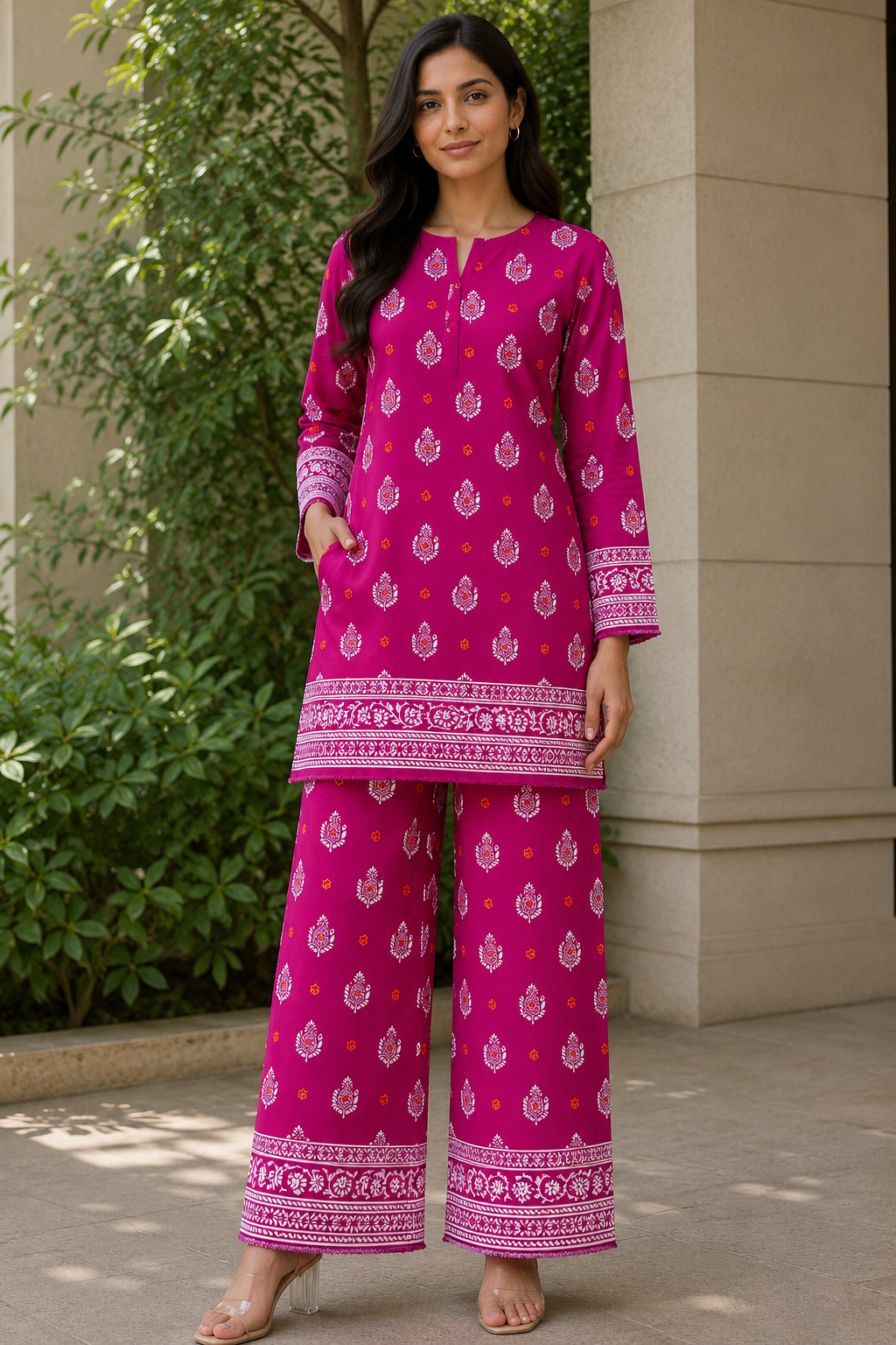 Pollo Cotton 2Pc Unstitched Suit