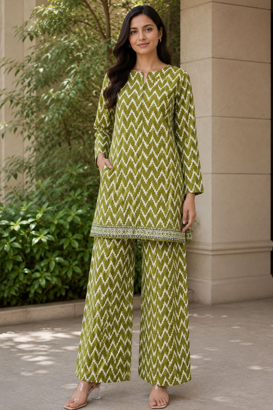 Pollo Cotton 2Pc Unstitched Suit