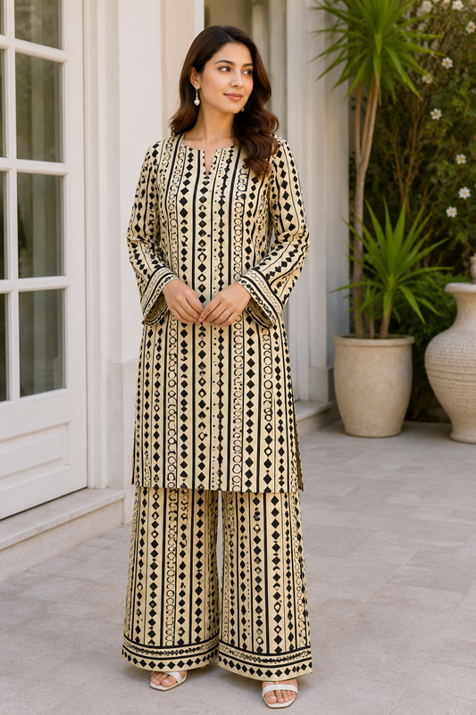 Pollo Cotton 2Pc Unstitched Suit
